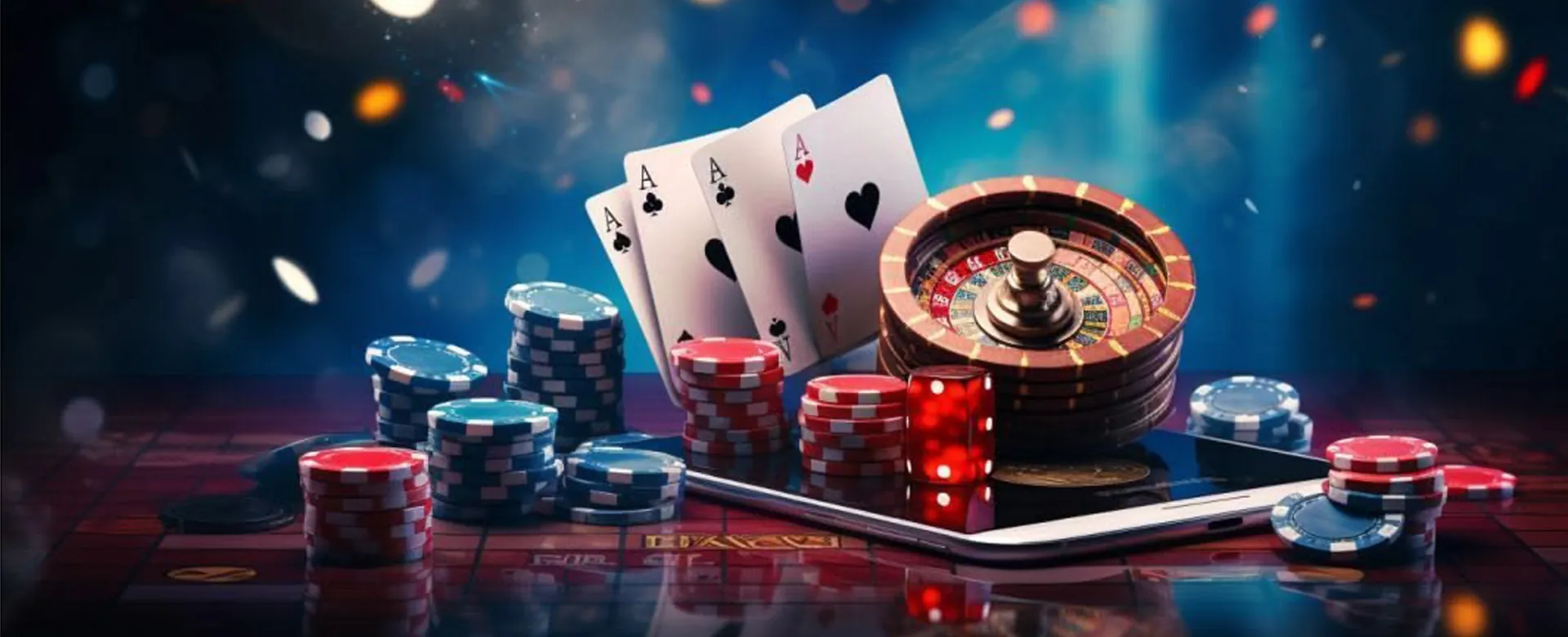 Vibrant casino gaming background for 8k8.com
